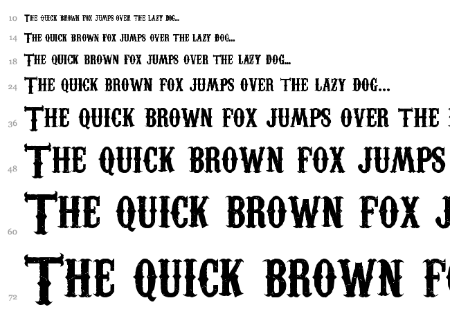 Carnevalee Freakshow font waterfall